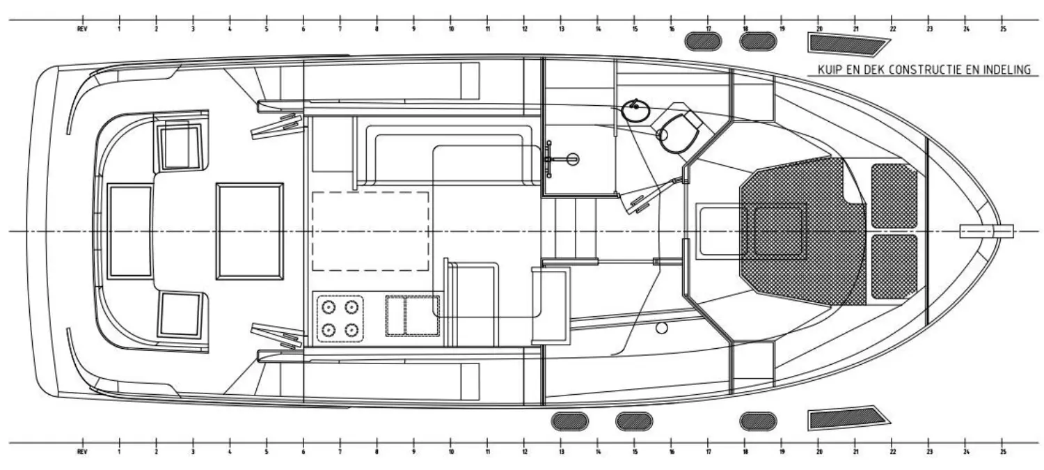 Vri Jon Contessa 35 OC Indeling met 2 hutten